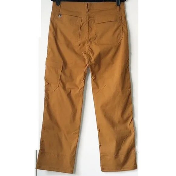 NWOT prAna Stretch Zion Mid Rise Straight Leg Pants 32x30 Sepia Utility Cargo - Picture 2 of 12